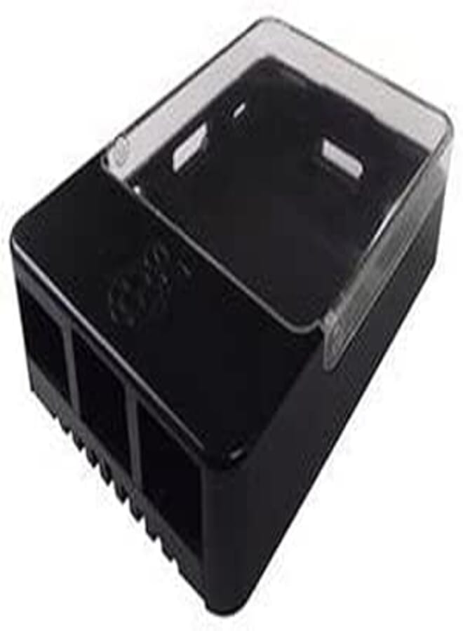 Raspberry Case for Pi Type B+/B2/B3/HAT, Black